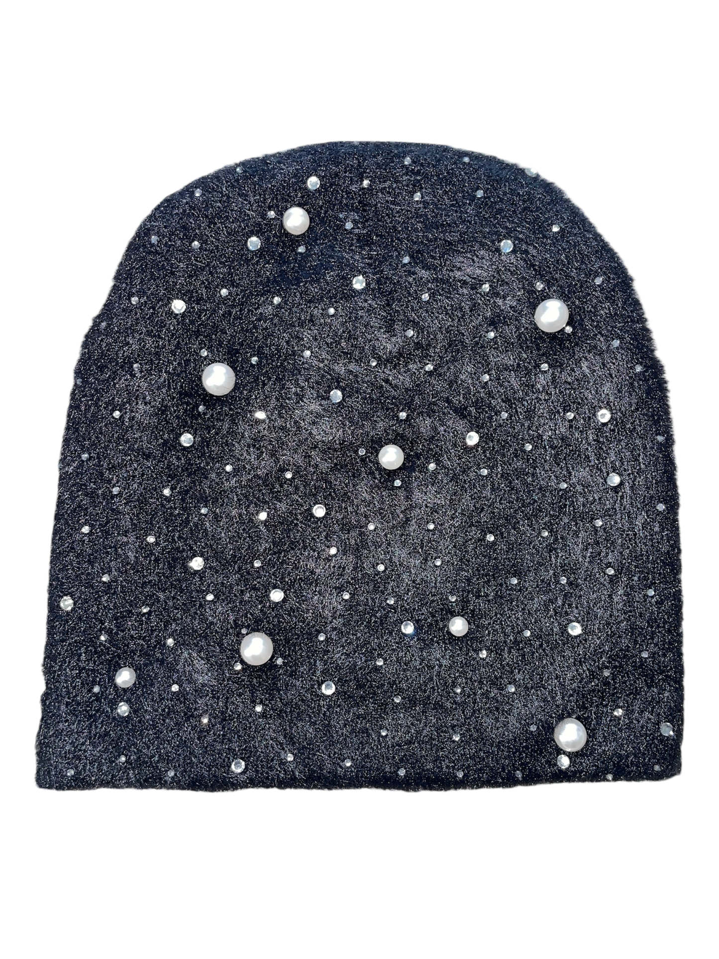 Pearl & Diamond Mohair beanie (black)