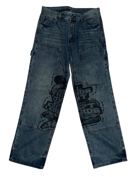 Black Mamba Double Knee carpenter jeans