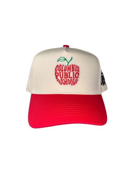 Columbus public schools snapback (Red)